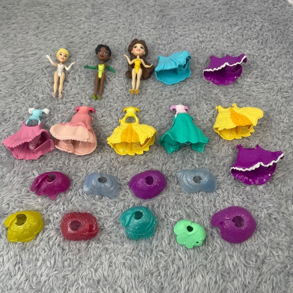 Disney Other - Disney Princess MagiClip Dolls Little Kingdom Belle Tiana Cinderella Lot 20